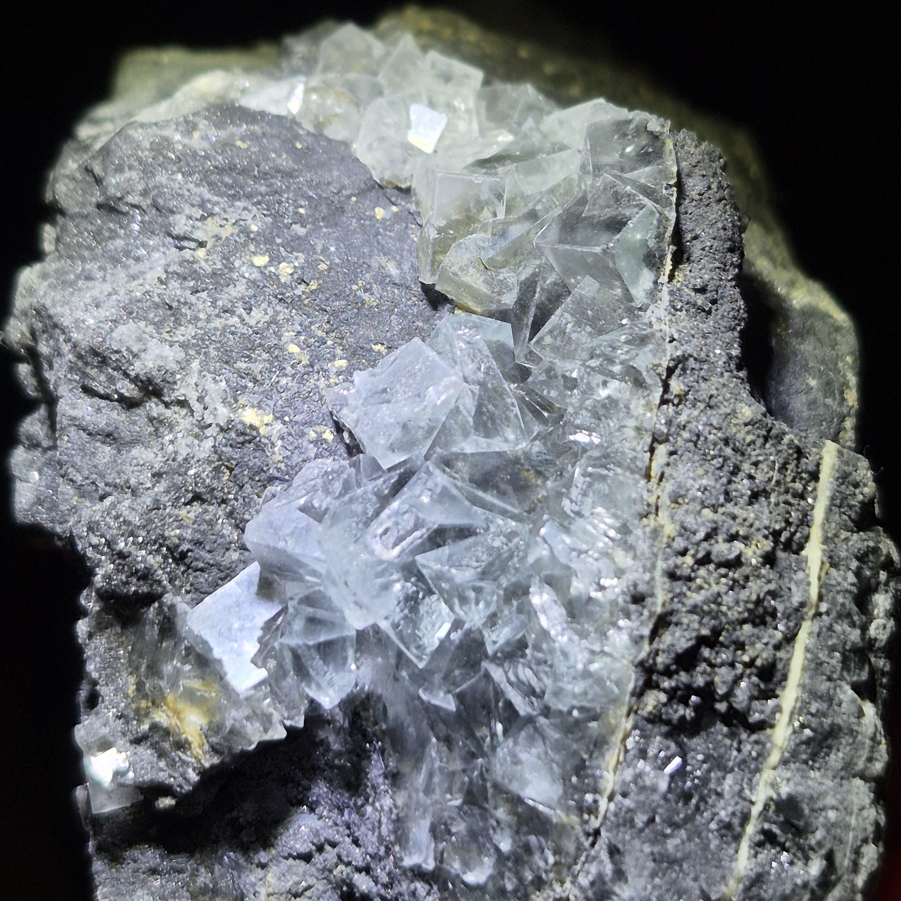 Unique Gray Fluorite Crystal, Raw Stone for Collectors