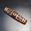 Ancient Red Tibetan Dzi Bead, Dragon Claw Pattern, Spiritual Protection Amulet