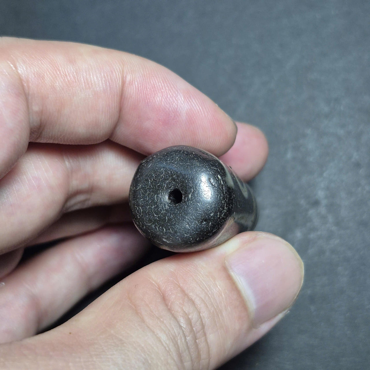 Large 3 Eyes Tibetan Dzi Bead, Fragment From Nine Eye Dzi, Ancient Style Weathered Collector Piece