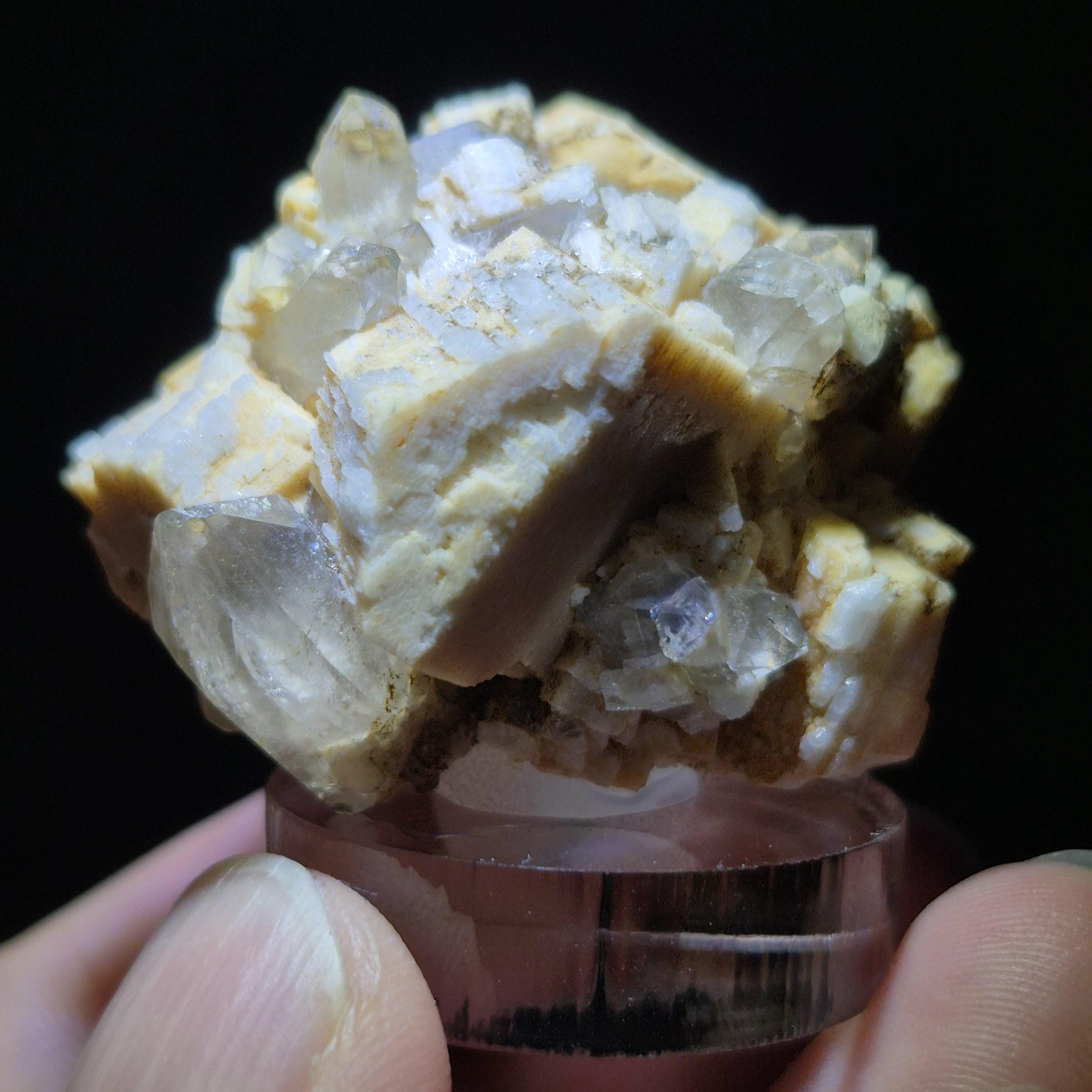 Quartz Orthoclase Feldspar Specimen – Mini Crystal Cluster for Collectors