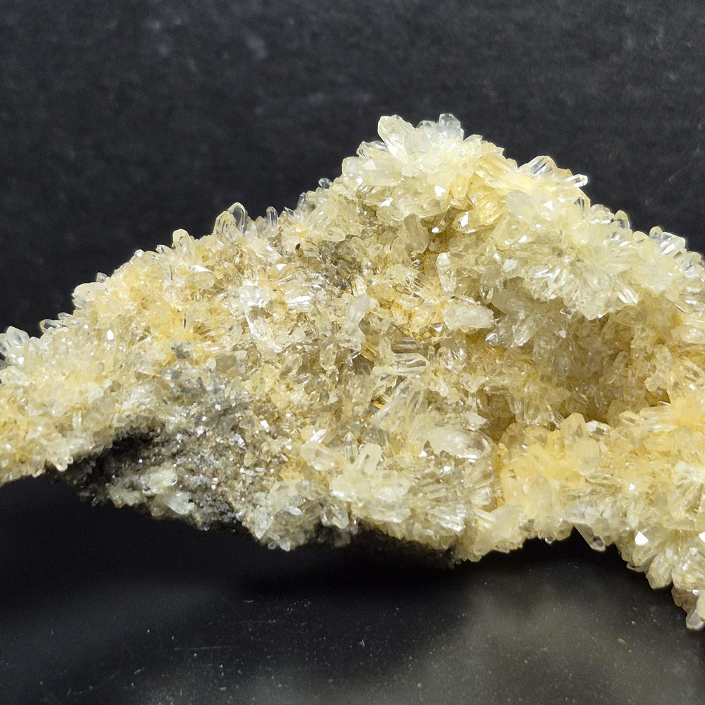 Yellow Quartz Crystal Cluster, Natural Quartz Mineral Specimen, Sparkling Stone for Collection