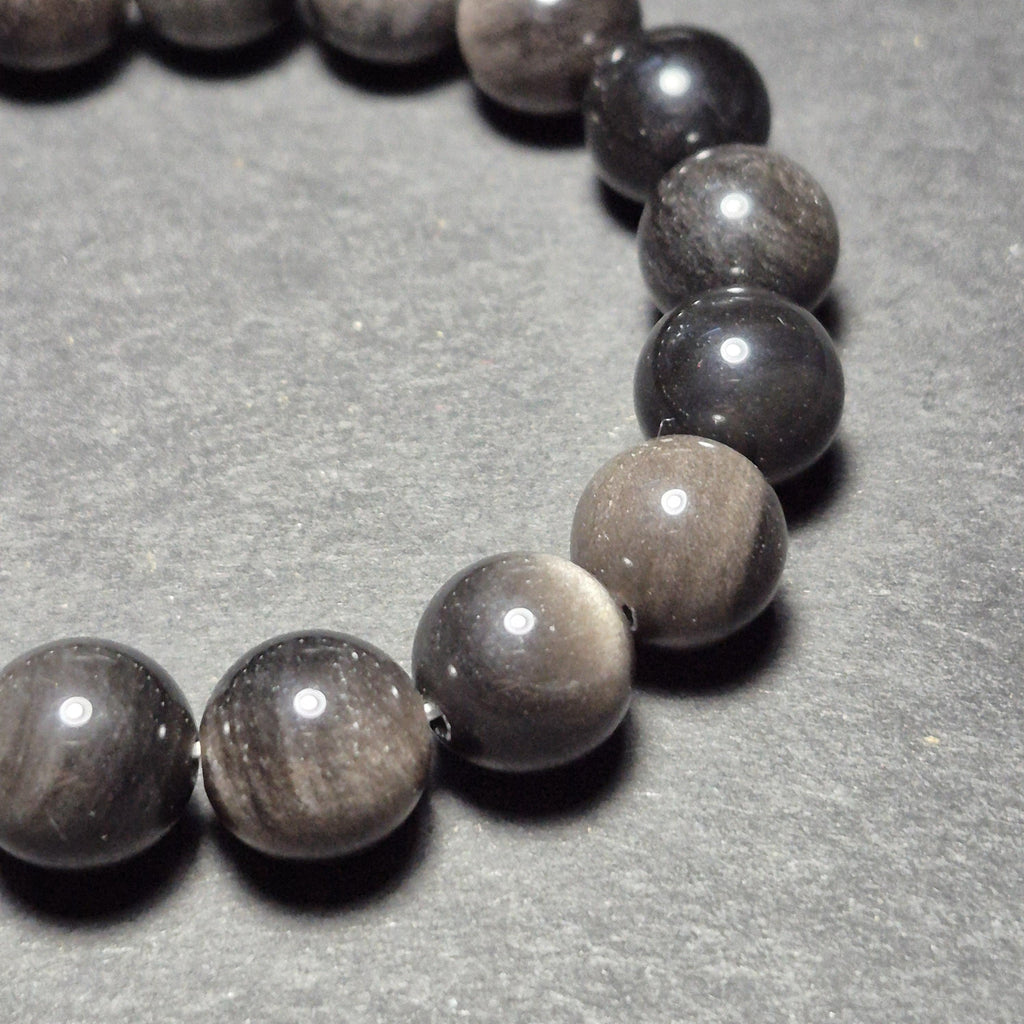 Black Marble Stone Bracelet – Natural Gemstone Beaded Bracelet