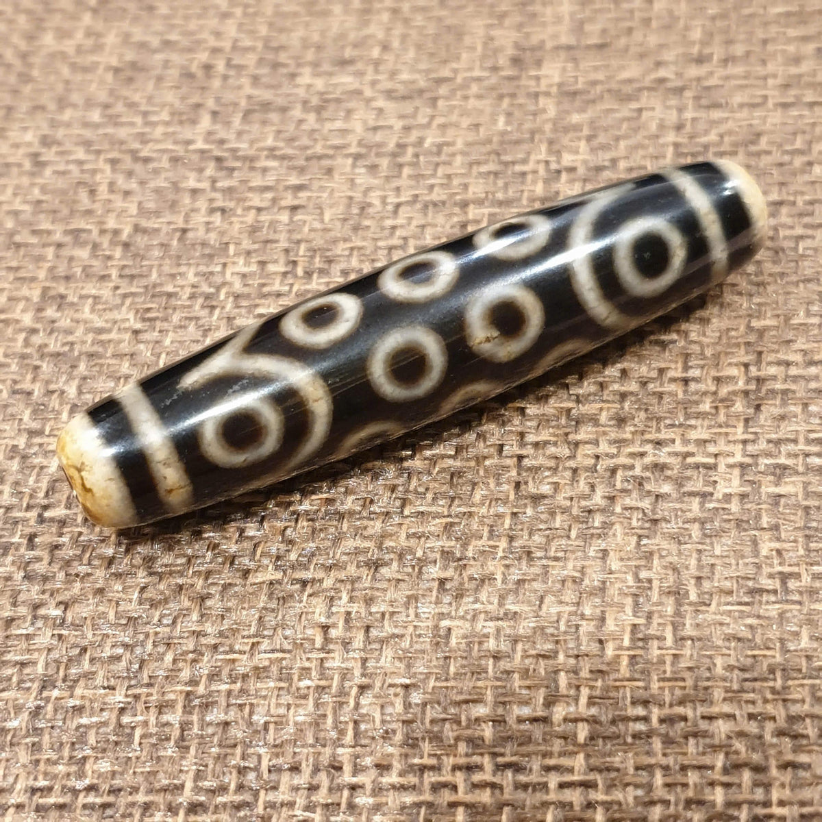 Tibetan 21 Eyes Dzi Bead, High Polished Dzi with Sharp Patterns, Premium Spiritual Talisman