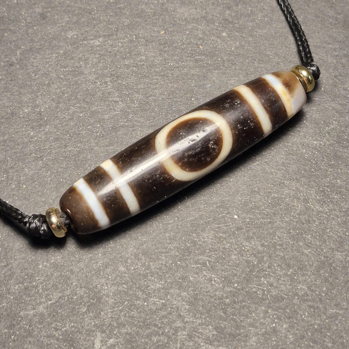 Heaven Earth Tibetan Dzi Bead, Tibet Dzi Talisman, Balance Harmony Protection Amulet