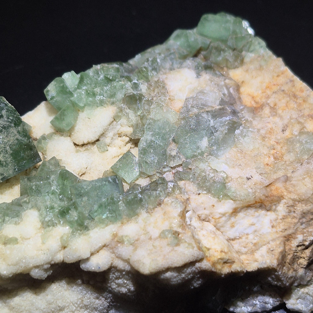 Green Fluorite Slice - Natural Fluorite Crystal Specimen -  Raw Mineral Stone