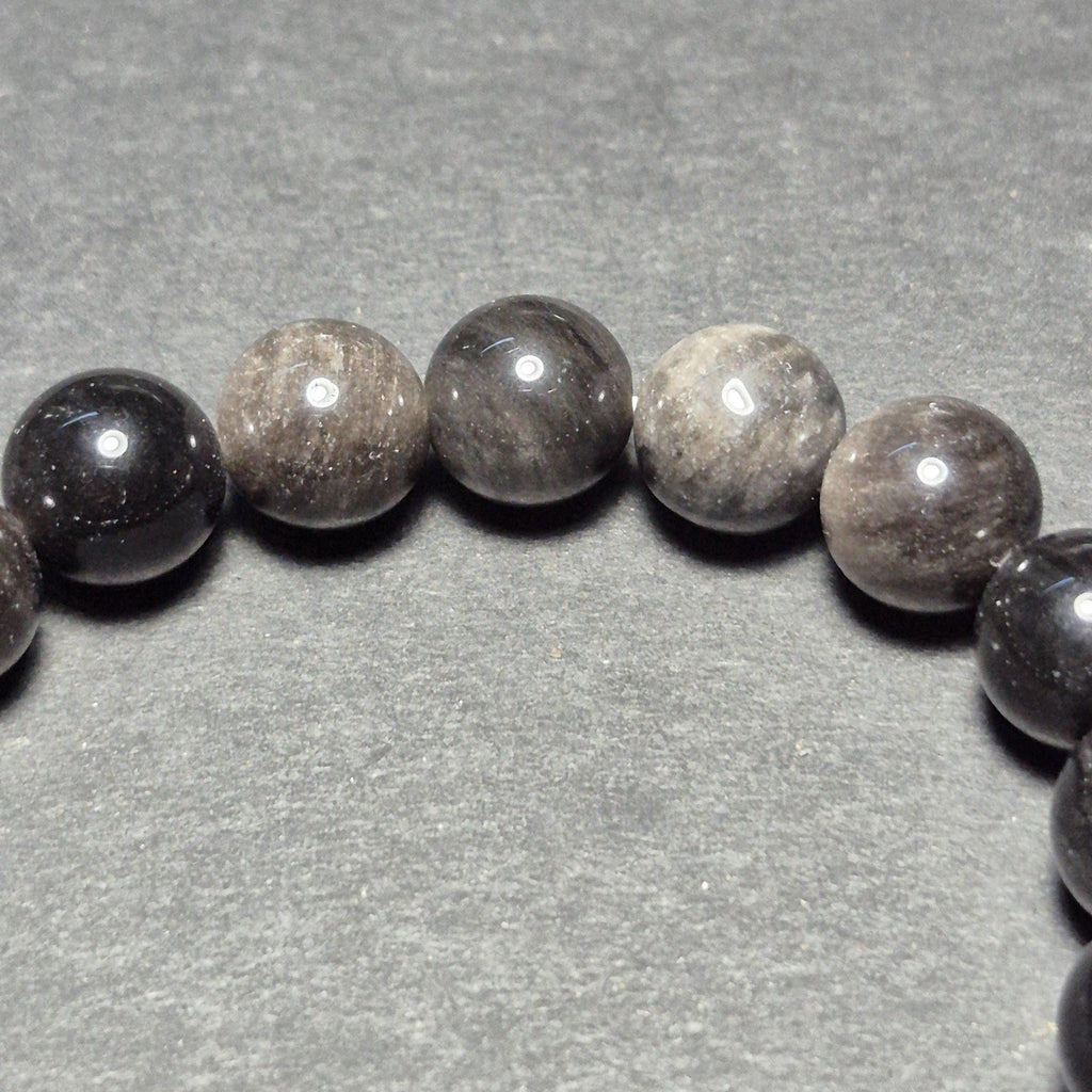 Black Marble Stone Bracelet – Natural Gemstone Beaded Bracelet