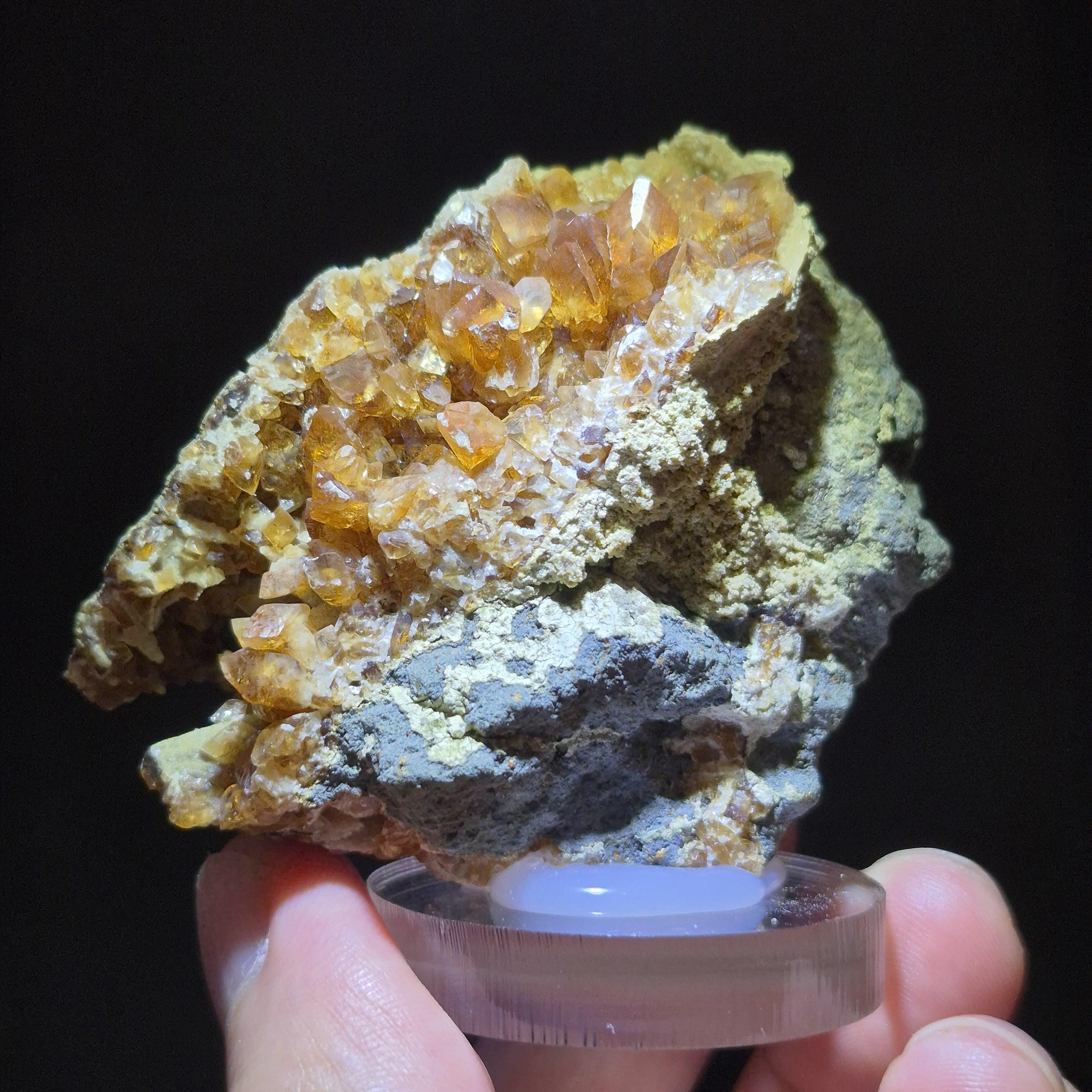 Honey Orange Calcite Mineral Specimen – Raw Crystal Mountain