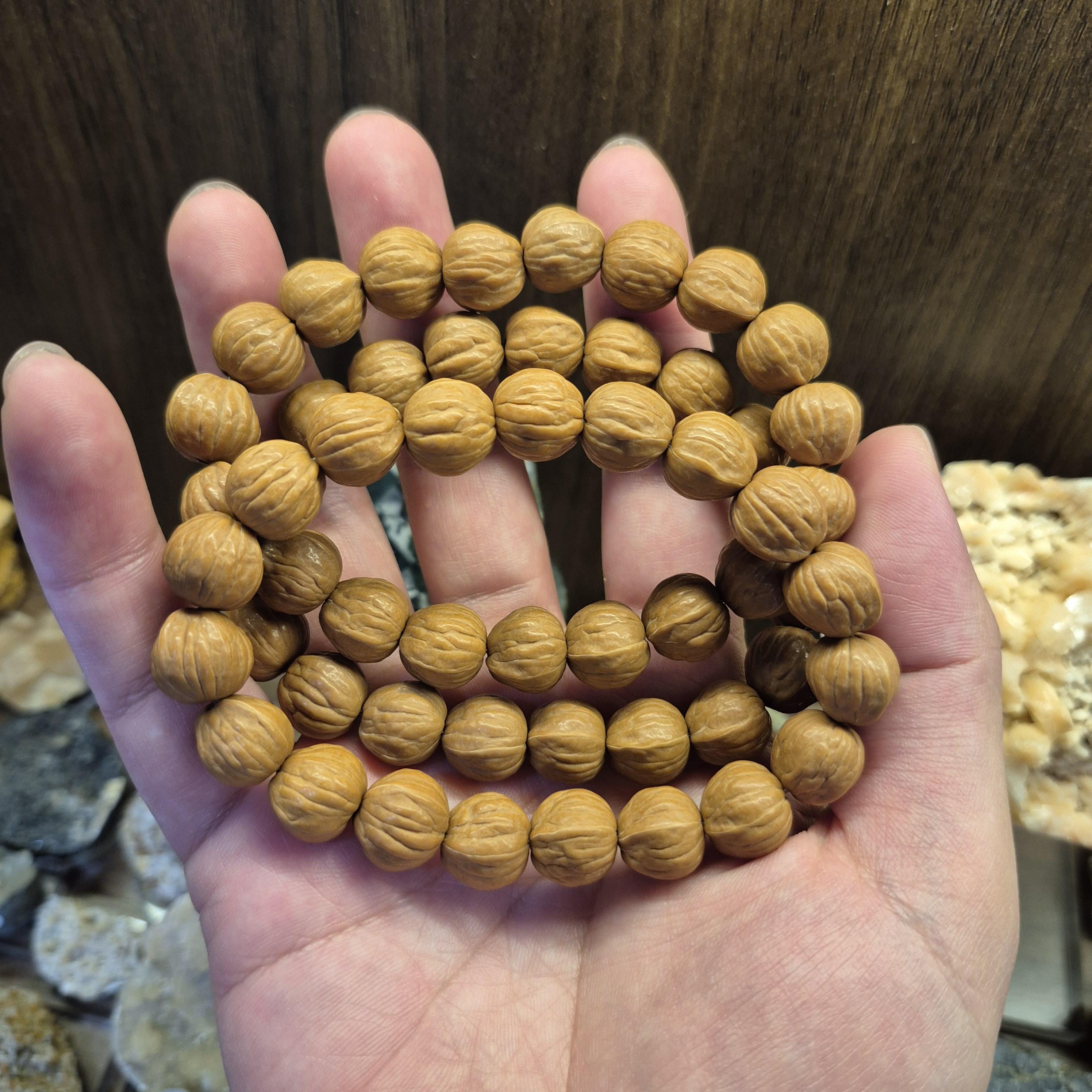 Natural Wenwan Walnut Bead 12mm Bracelet