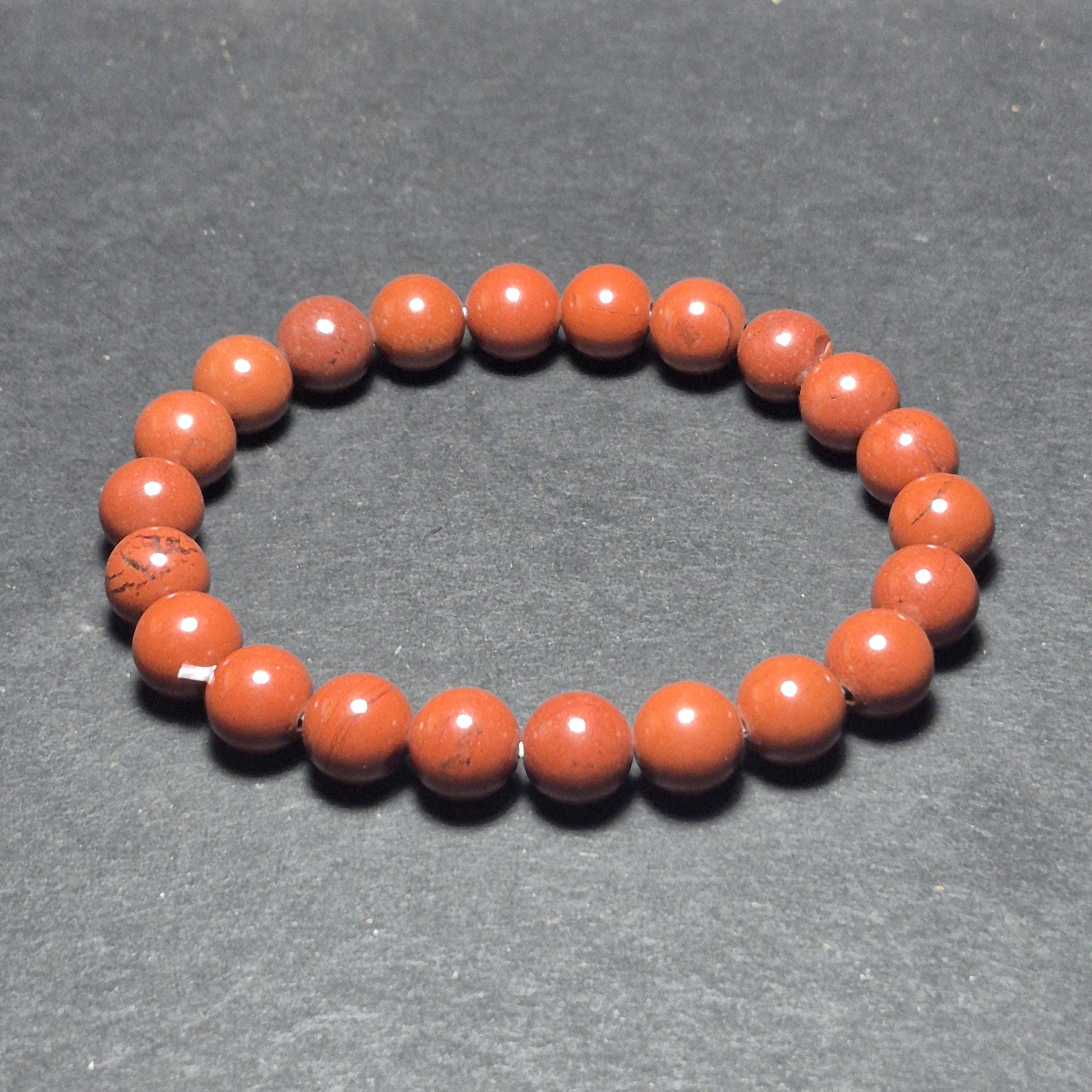 Red Marble Bracelet - Natural Energy Bracelet