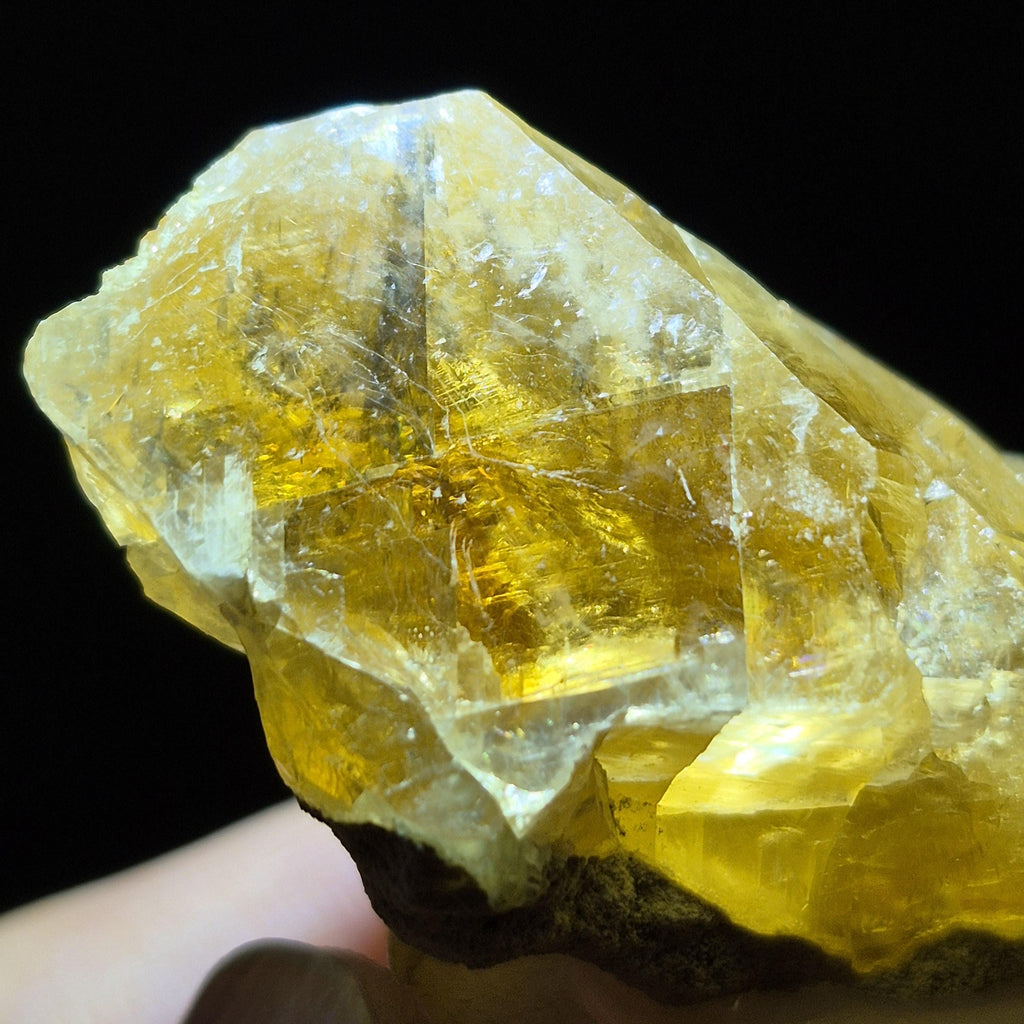 Honey Yellow Calcite Crystal - Joy & Prosperity Crystal  - Natural Raw Calcite