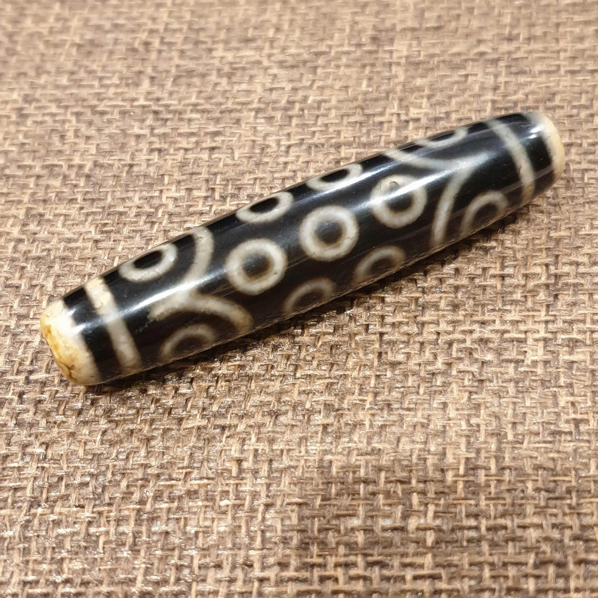 Tibetan 21 Eyes Dzi Bead, High Polished Dzi with Sharp Patterns, Premium Spiritual Talisman