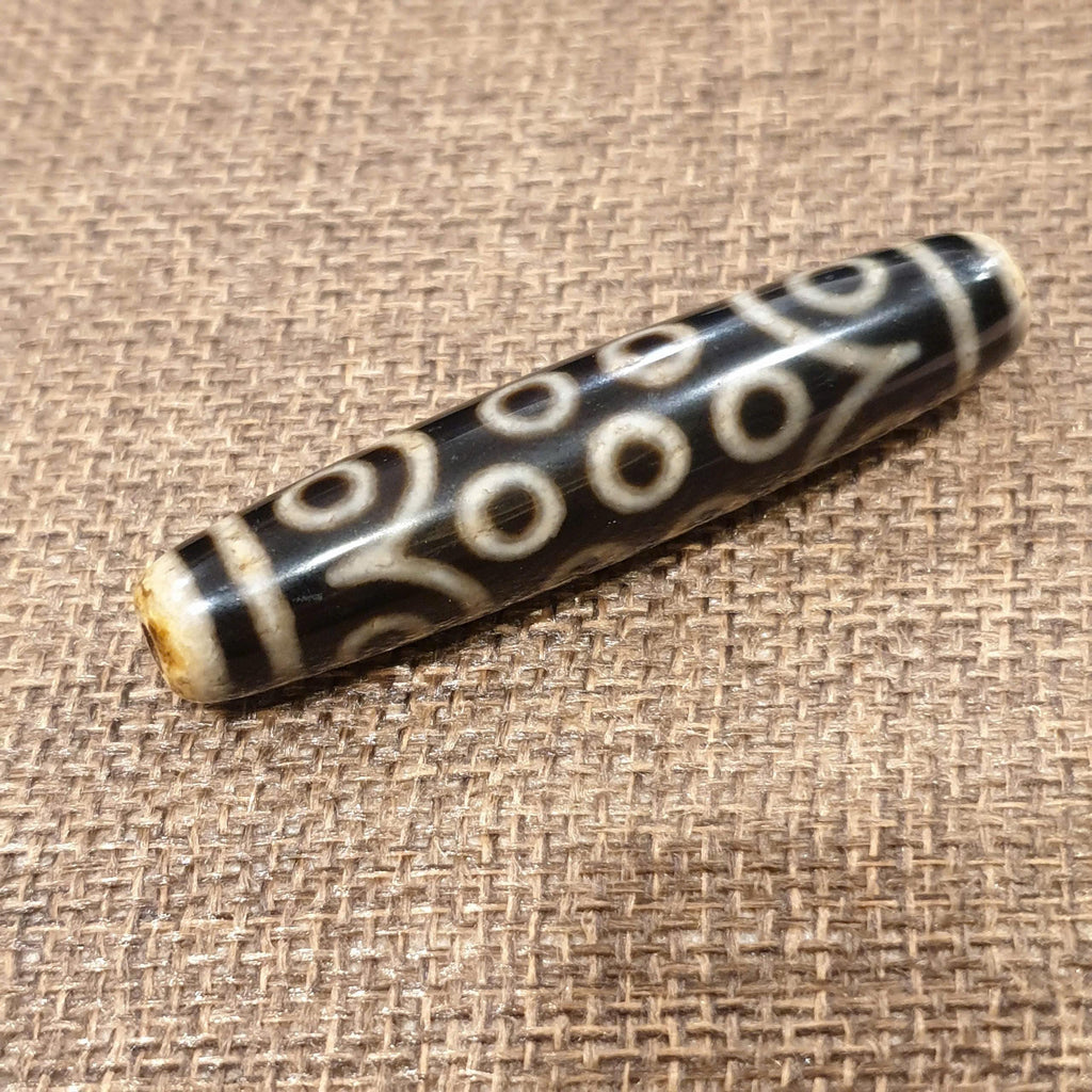 Tibetan 21 Eyes Dzi Bead, High Polished Dzi with Sharp Patterns, Premium Spiritual Talisman