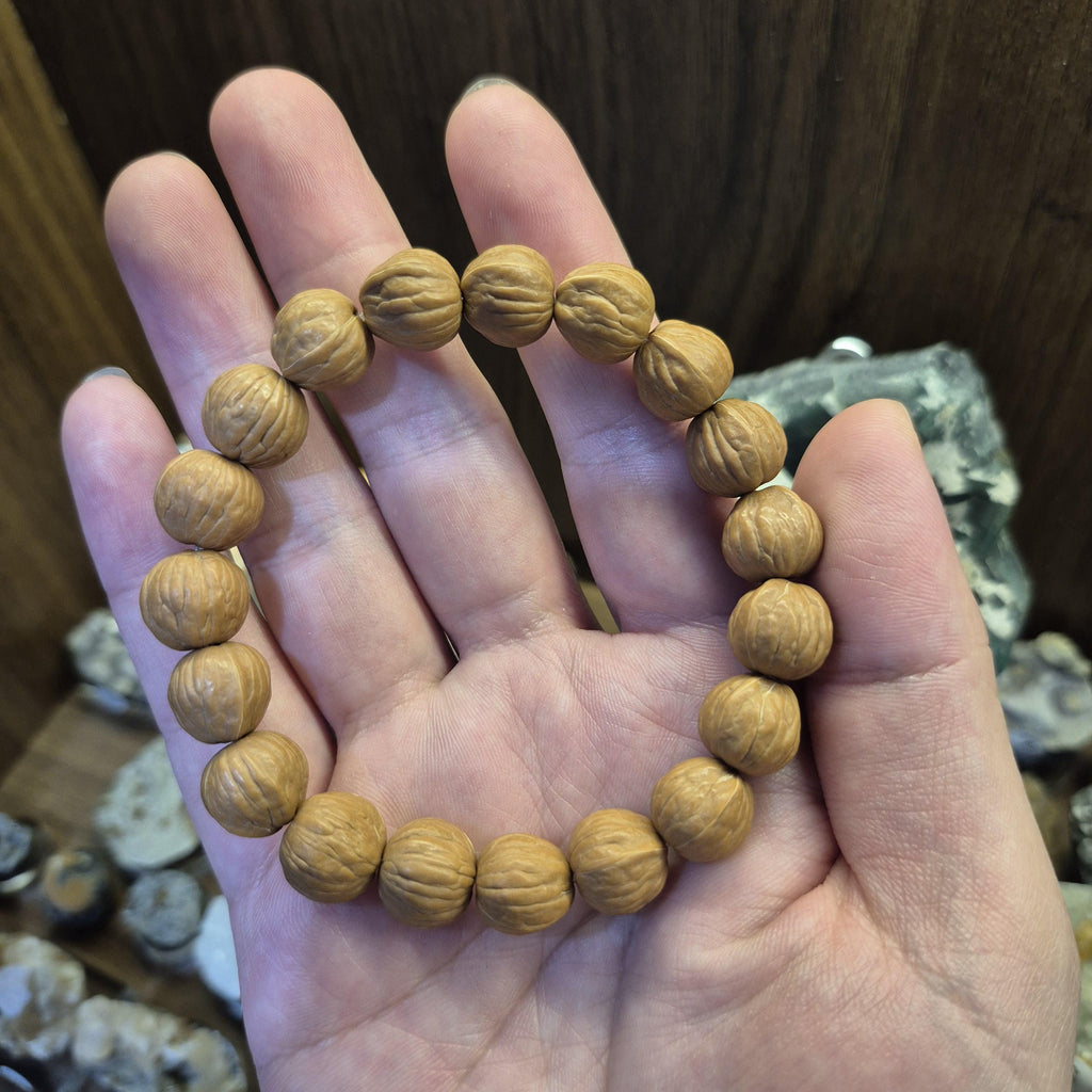 Natural Wenwan Walnut Bead 12mm Bracelet