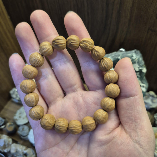 Natural Wenwan Walnut Bead 12mm Bracelet
