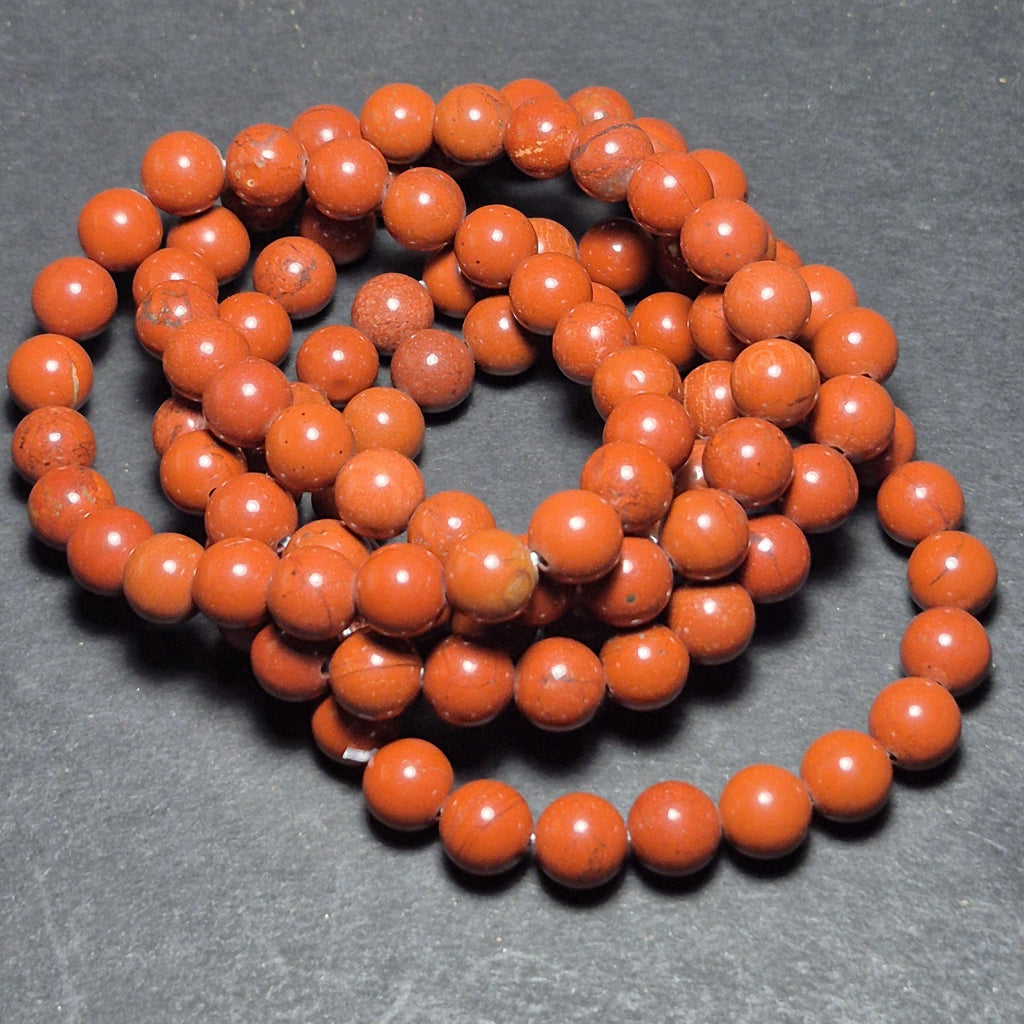 Red Marble Bracelet - Natural Energy Bracelet