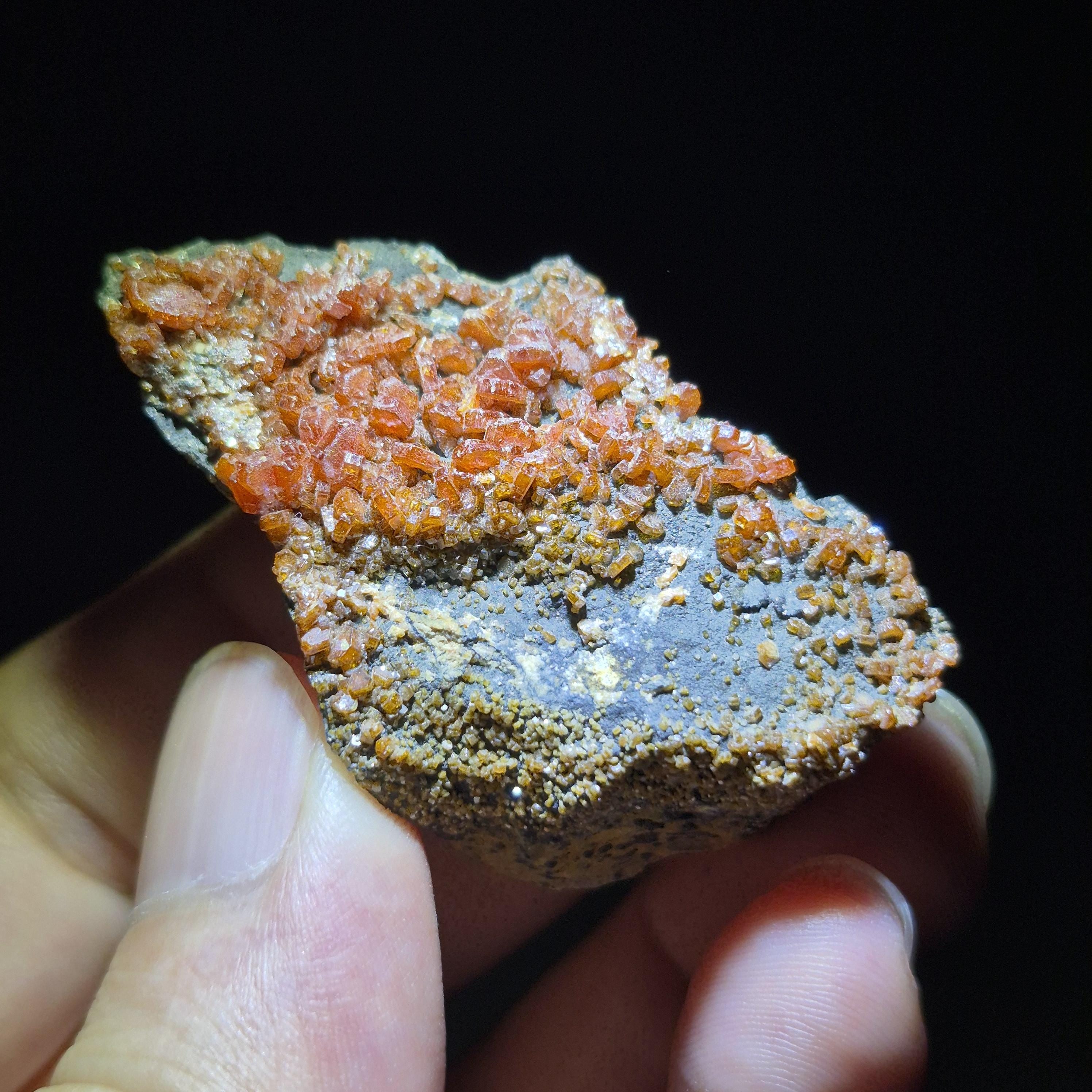 Red Vanadinite Crystal Stone - Natural Vanadinite - Crystal Decor Gift