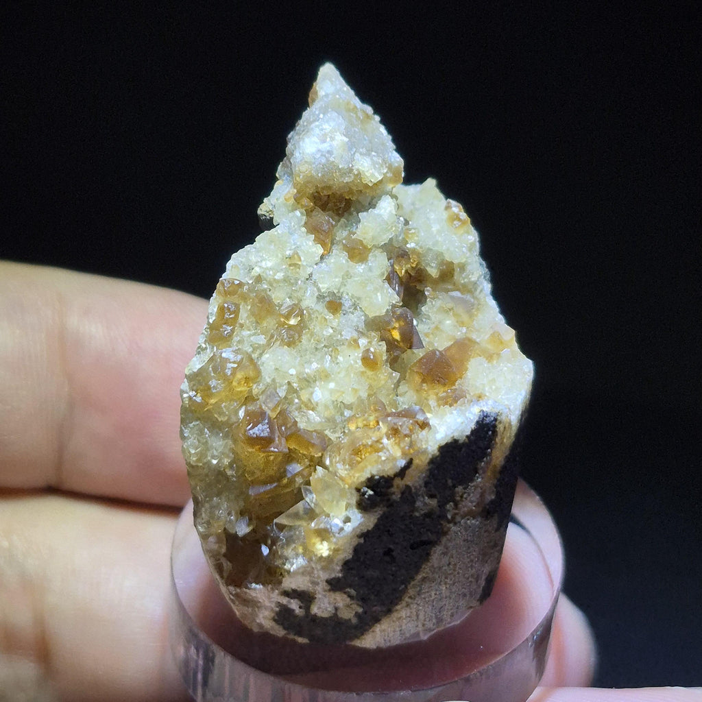 Honey Calcite Crystal Cluster, Raw Calcite Stone for Mineral Collection
