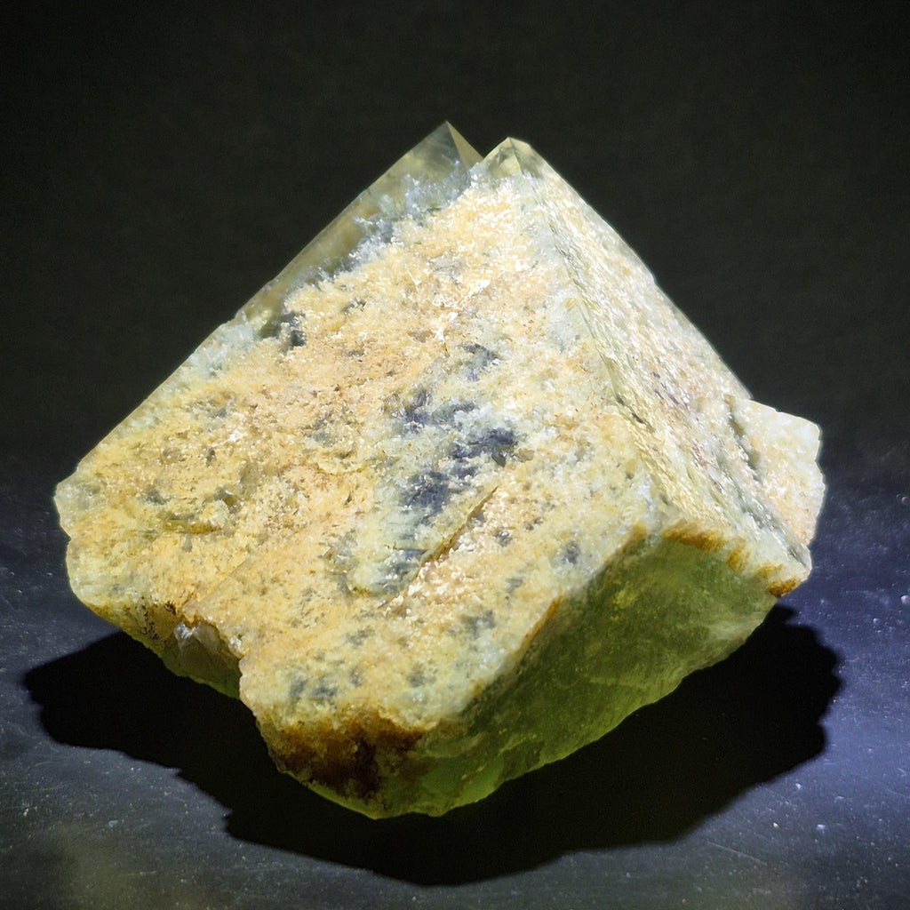 Green Fluorite Crystal Pyramid, Transparent Fluorite Point, Energy Crystal Gift