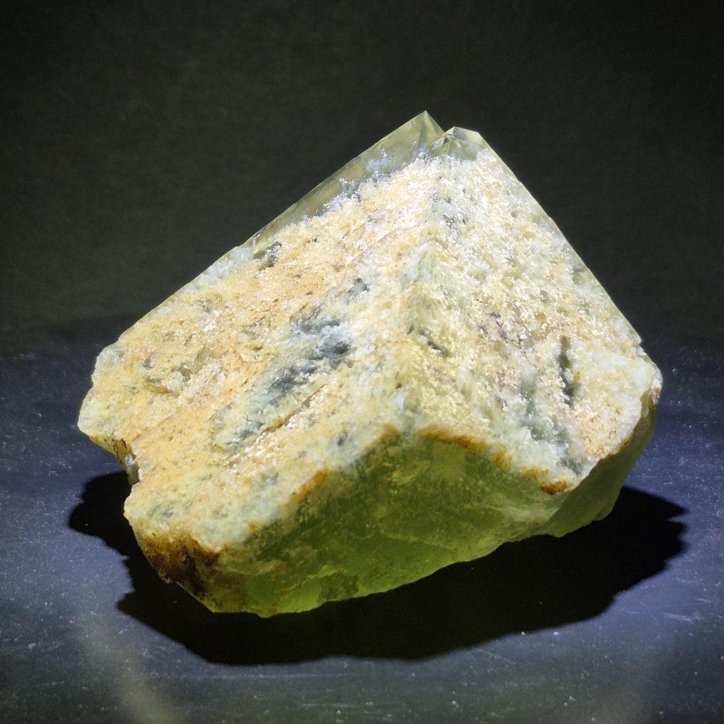 Green Fluorite Crystal Pyramid, Transparent Fluorite Point, Energy Crystal Gift