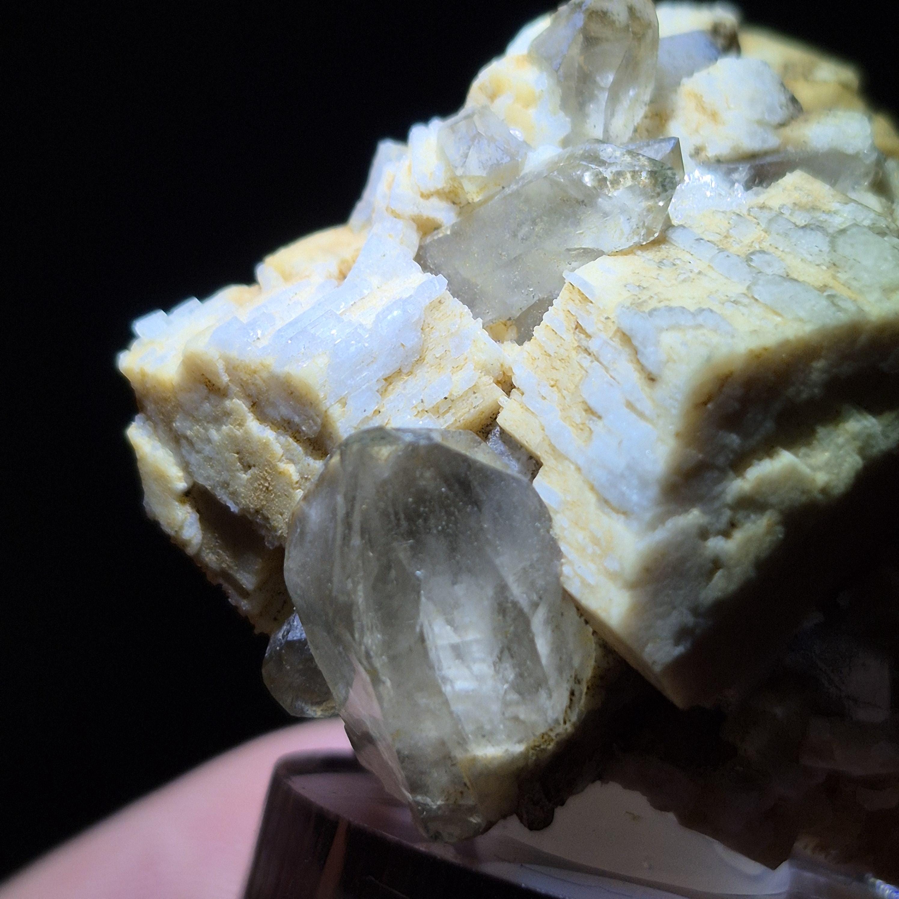 Quartz Orthoclase Feldspar Specimen – Mini Crystal Cluster for Collectors