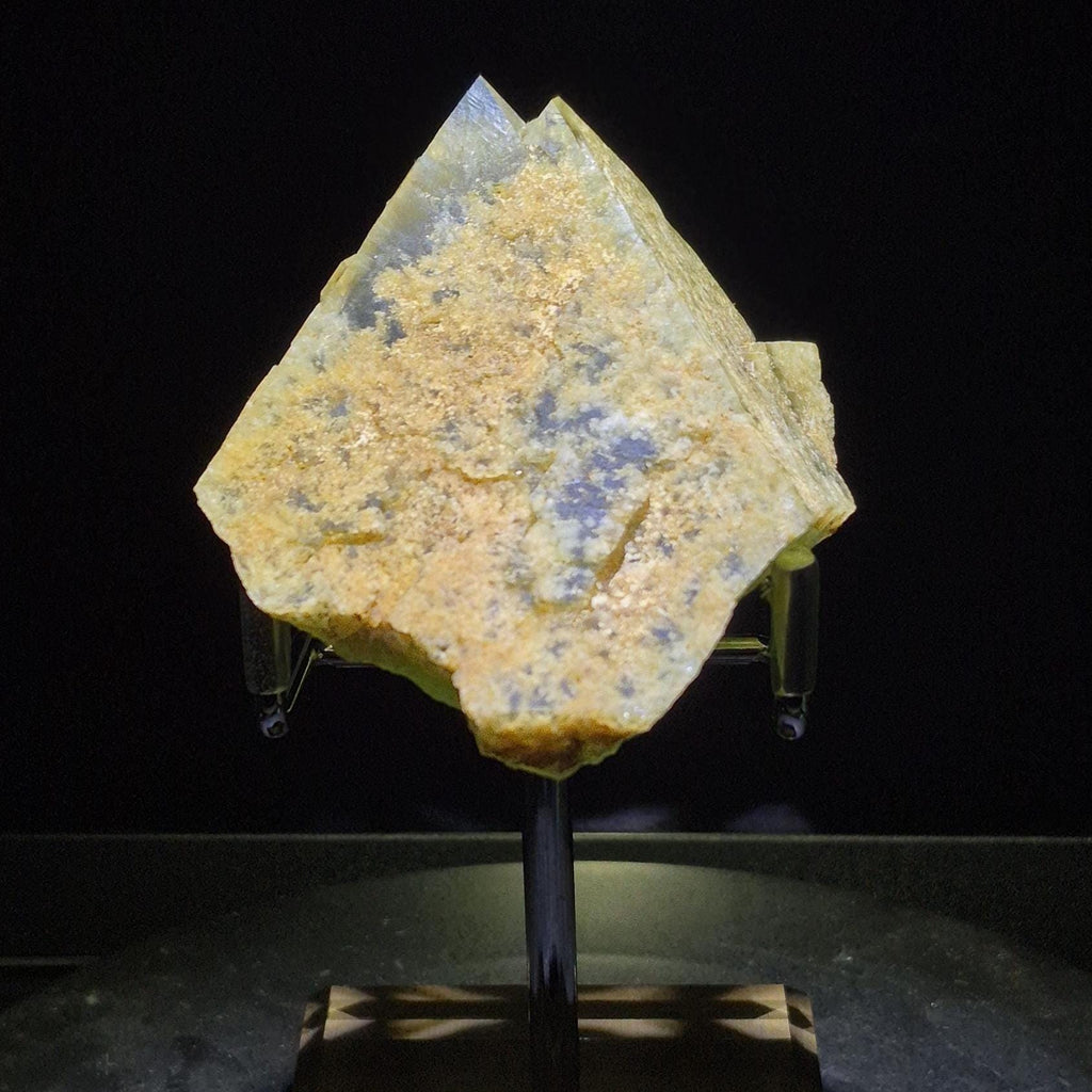 Green Fluorite Crystal Pyramid, Transparent Fluorite Point, Energy Crystal Gift