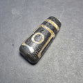 Large 3 Eyes Tibetan Dzi Bead, Fragment From Nine Eye Dzi, Ancient Style Weathered Collector Piece