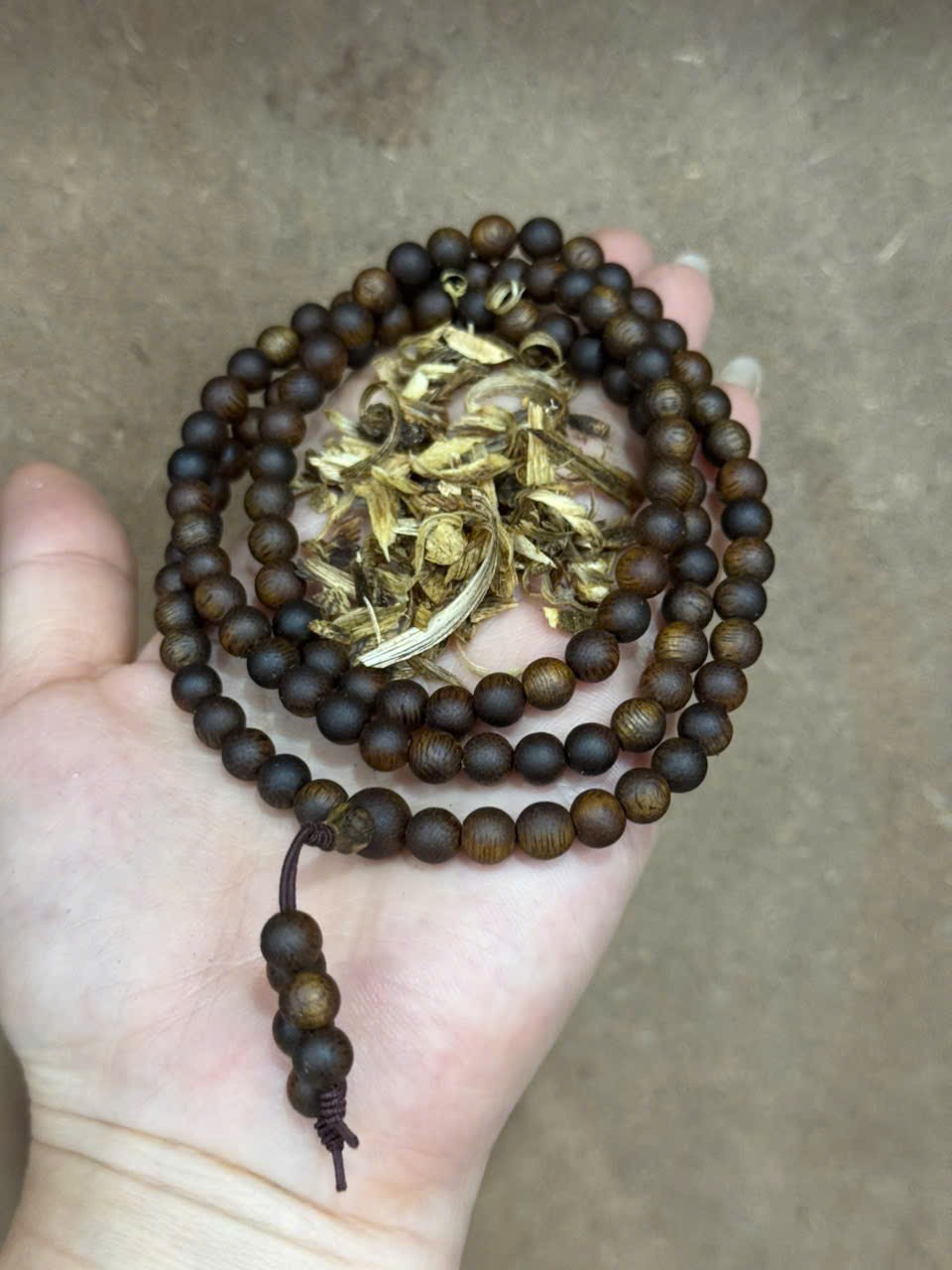 108 Bead 6mm Kyara Agarwood Mala, High Quality 108 Bead OUD Mala Prayer