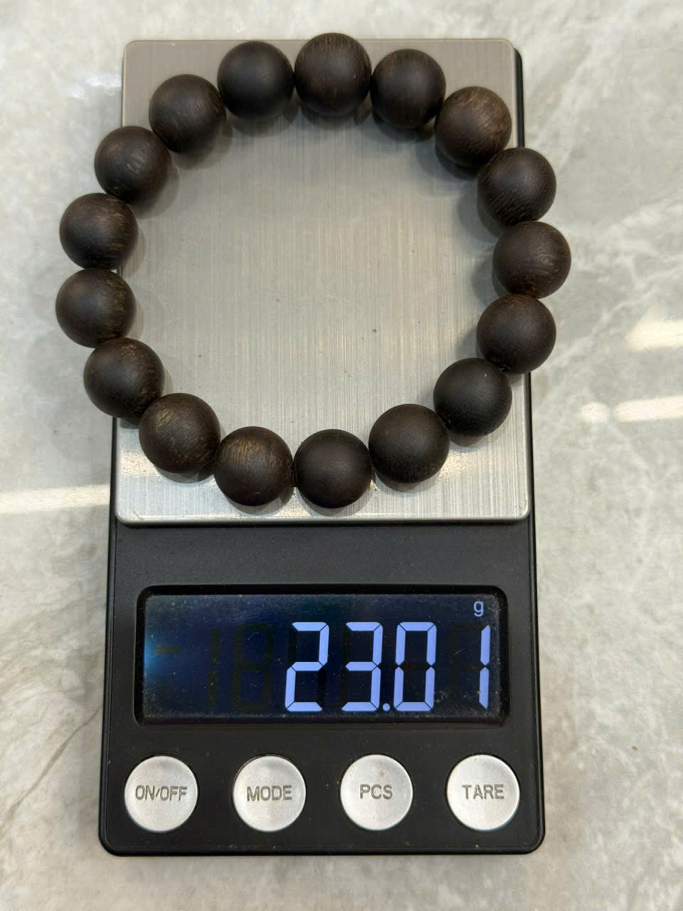 Natural Kyara Agarwood 10mm Bead Bracelet, High-Grade Sinking Oud Wood, Luxury Fragrant Buddhist Mala