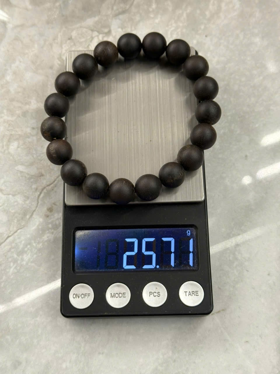 Natural Kyara Agarwood 10mm Bead Bracelet, High-Grade Sinking Oud Wood, Luxury Fragrant Buddhist Mala