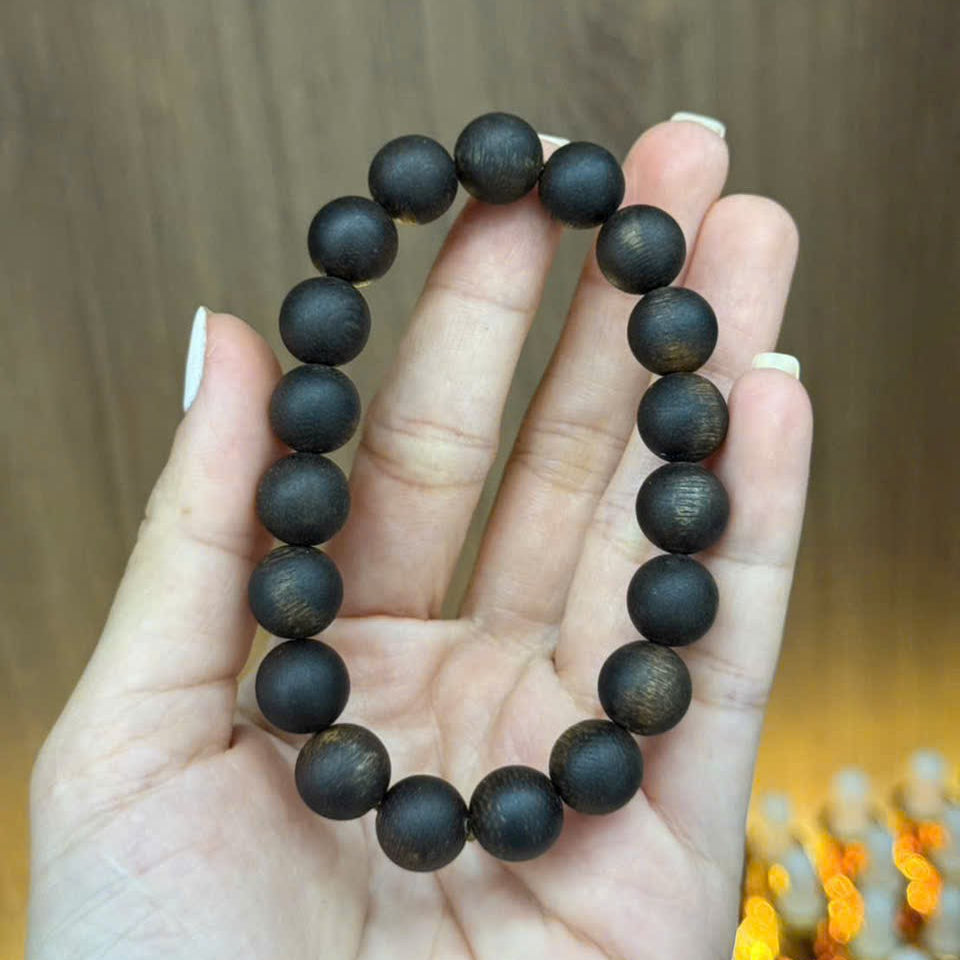 28 Beads 8mm Sinking Agarwood Bracelet for Cindy