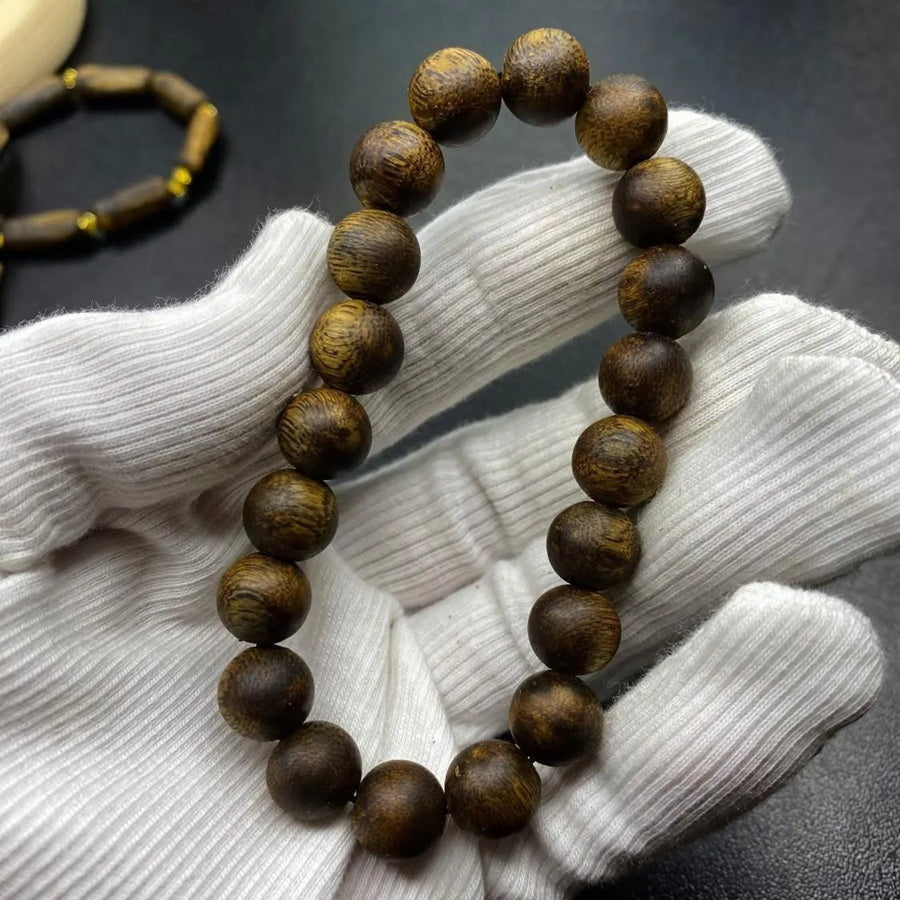 10mm Premium Kyara Agarwood Bracelet, Natural Agarwood Bead, OUD Seductive Fragrance