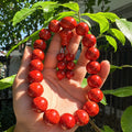 Natural Red Coral 18 Bead 20mm Prayer Mala