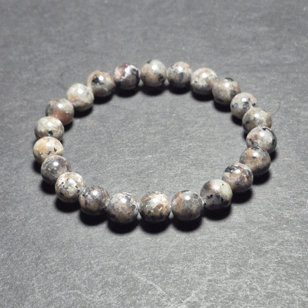 Fluorescent Stone Bracelet – Natural UV Reactive Gemstone Beads – Handmade Stretch Bracelet