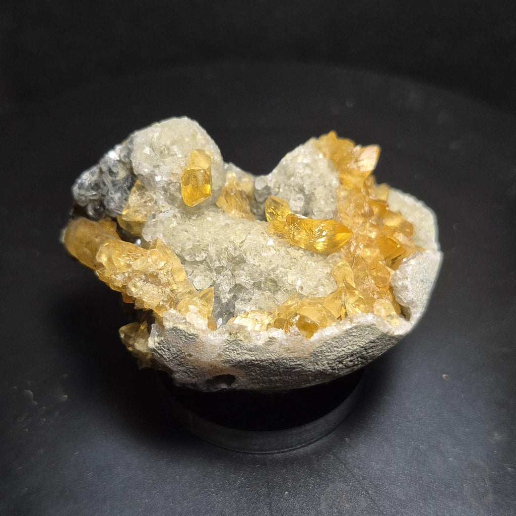 Yellow Honey Calcite Crystal Formation, Natural Gemstone Decor