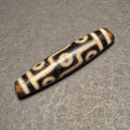 Ancient 9-Eye Tibetan Dzi Bead, Authentic Agate Amulet for Collectors
