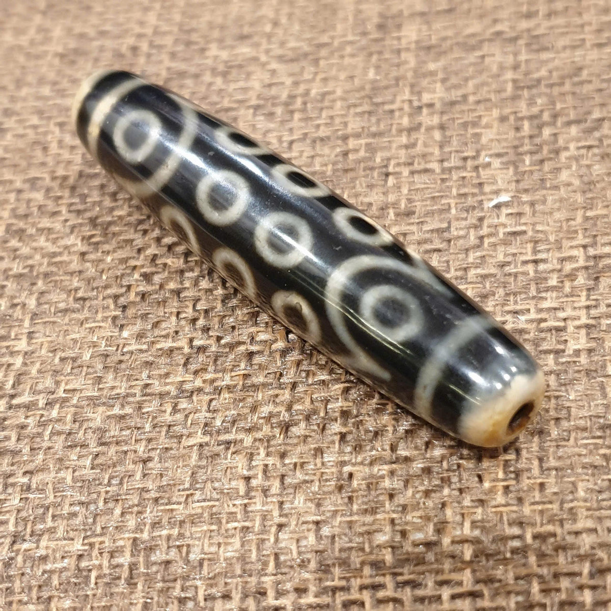 Tibetan 21 Eyes Dzi Bead, High Polished Dzi with Sharp Patterns, Premium Spiritual Talisman
