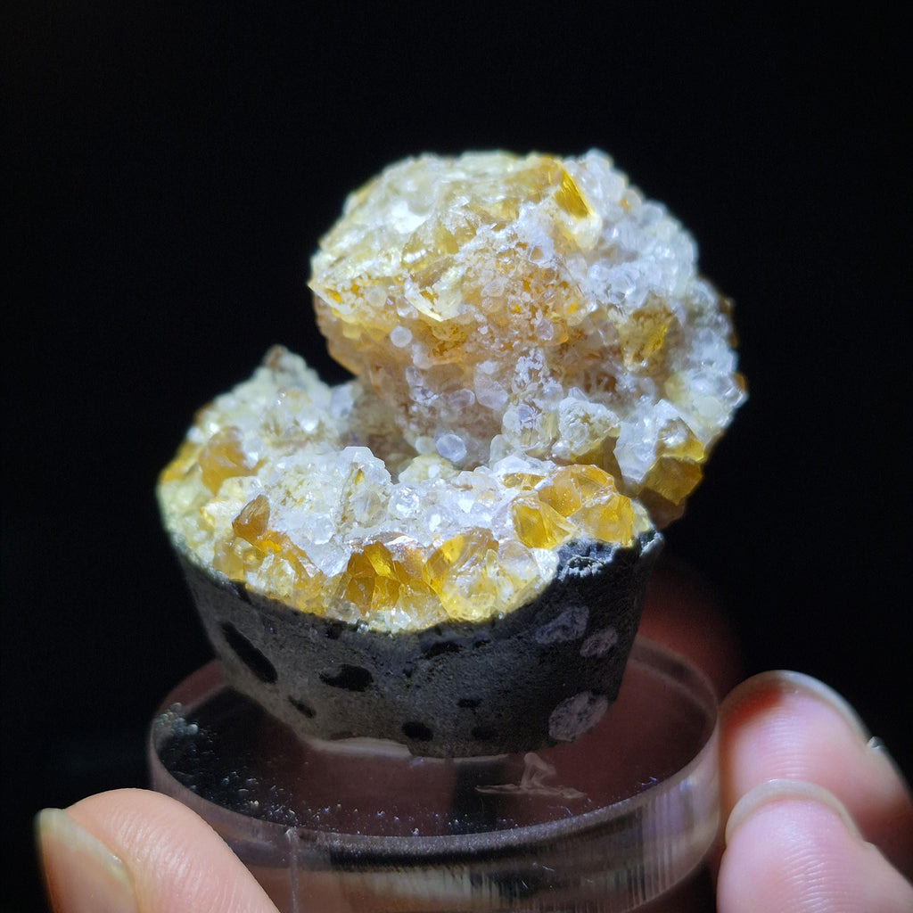Golden Calcite Crystal Cluster – Natural Mineral Specimen for Collectors and Display