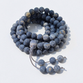 Raw Uncoated Blue Coral Mala 108 8mm Beads