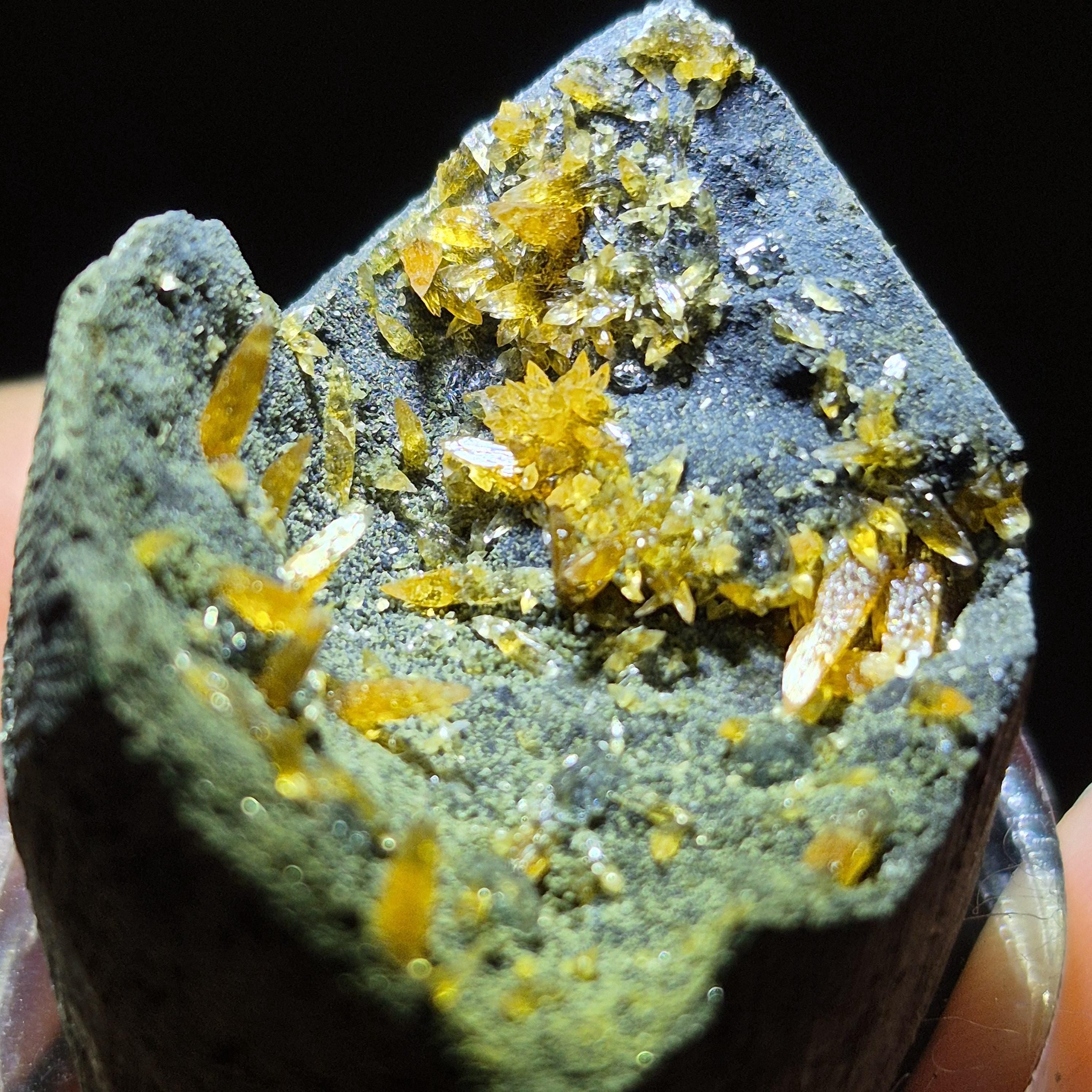 Golden Calcite Crystal – Raw Stone for Collector or Decor