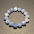 Natural Blue Coral Bracelet Bead, Rare Ocean Coral 14mm Beads, Handmade Jewelry