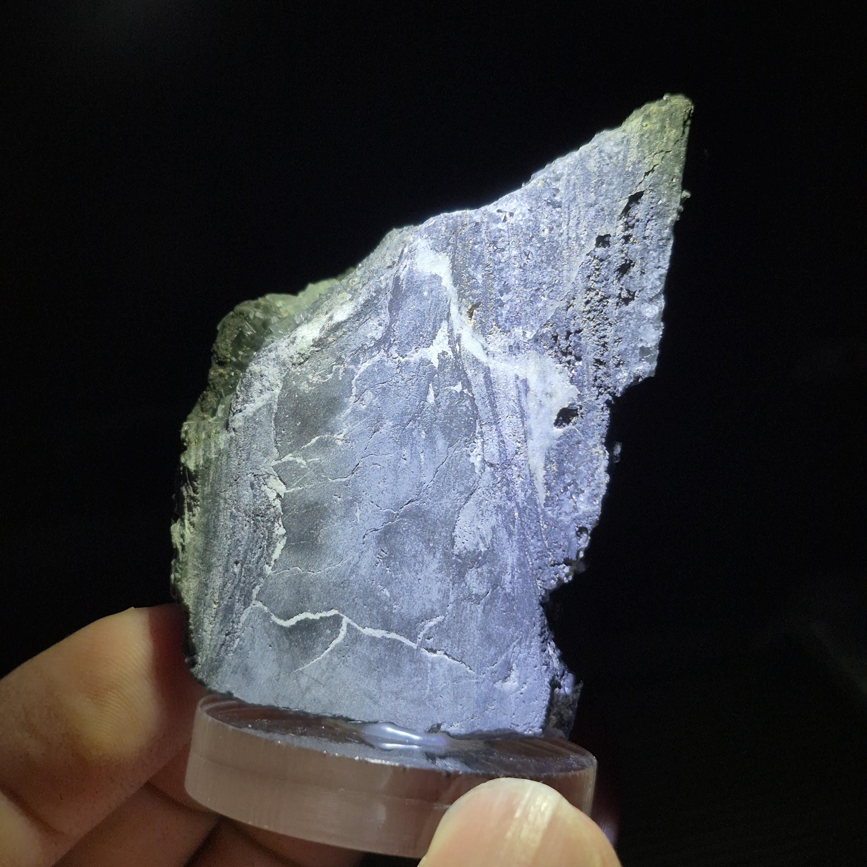 Unique Gray Fluorite Crystal, Raw Stone for Collectors