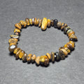 Small Tiger Eye Bead Bracelet - Lucky Feng Shui Bracelets - Handmade Stone Bracelets