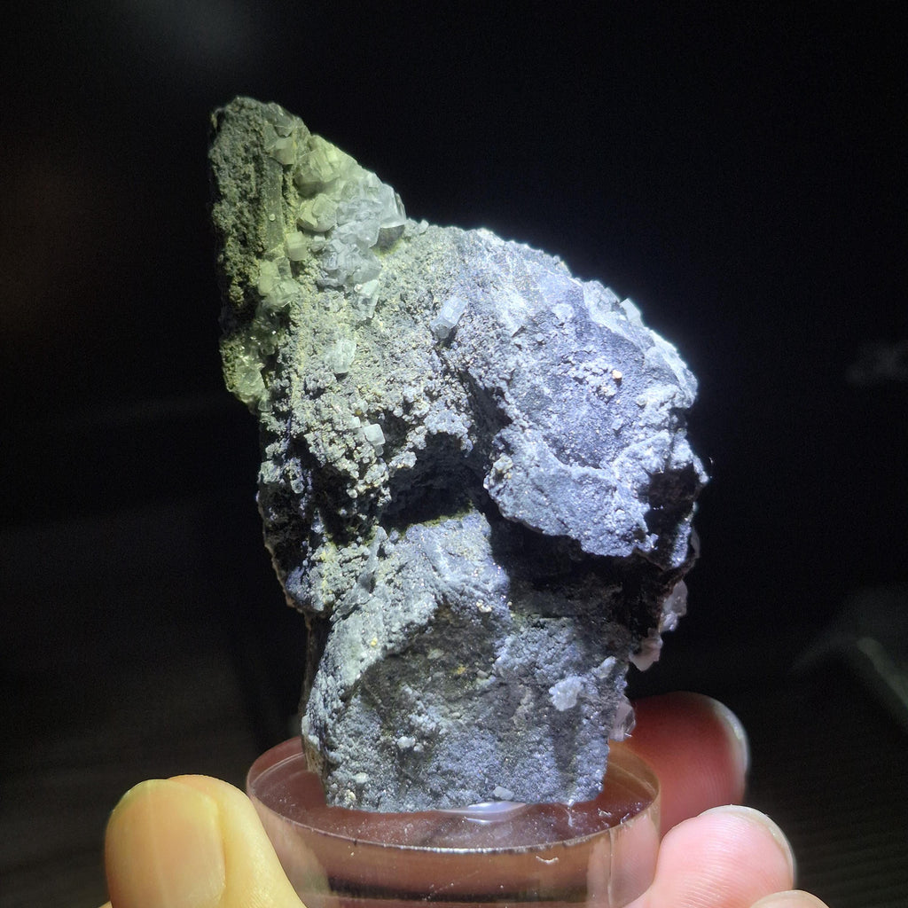 Unique Gray Fluorite Crystal, Raw Stone for Collectors