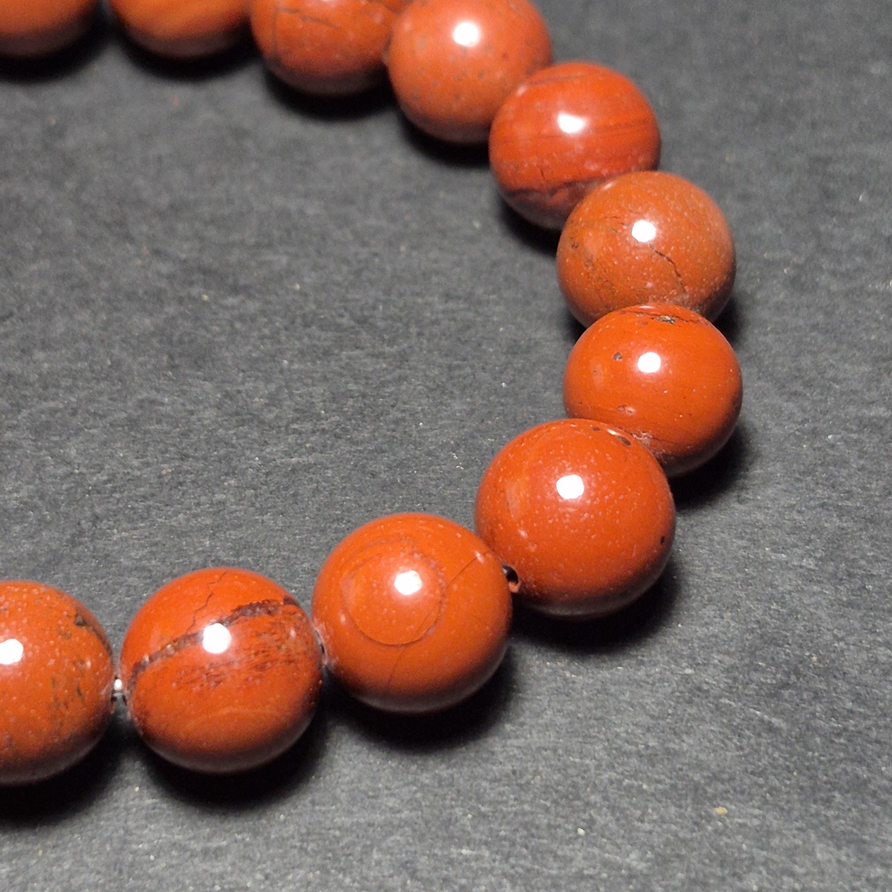 Red Marble Bracelet - Natural Energy Bracelet