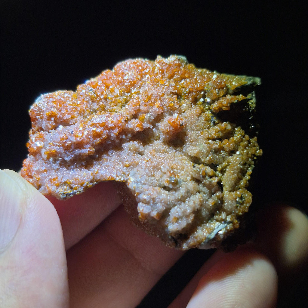 Brilliant Red Vanadinite Crystals, Raw Mineral Specimen