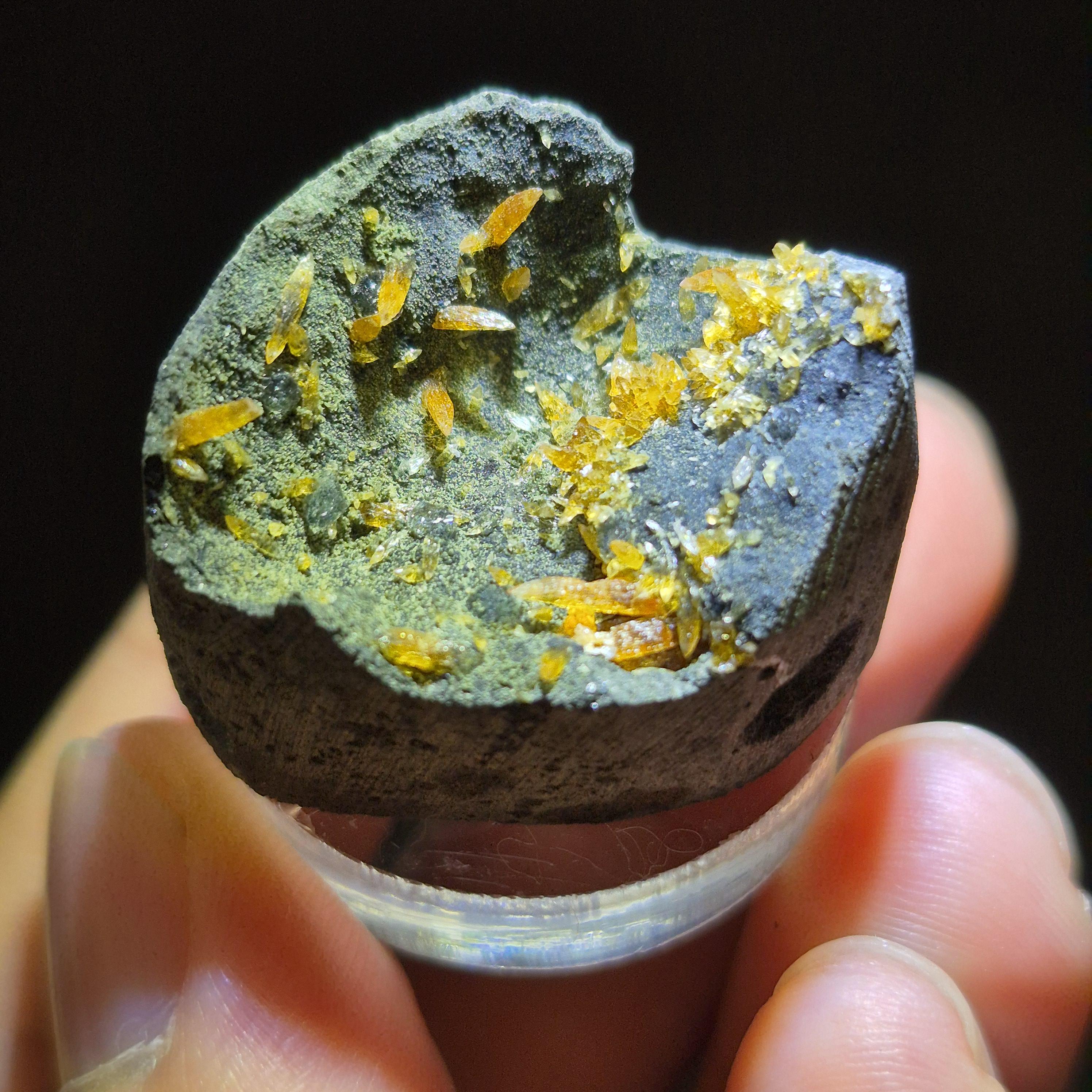 Golden Calcite Crystal – Raw Stone for Collector or Decor