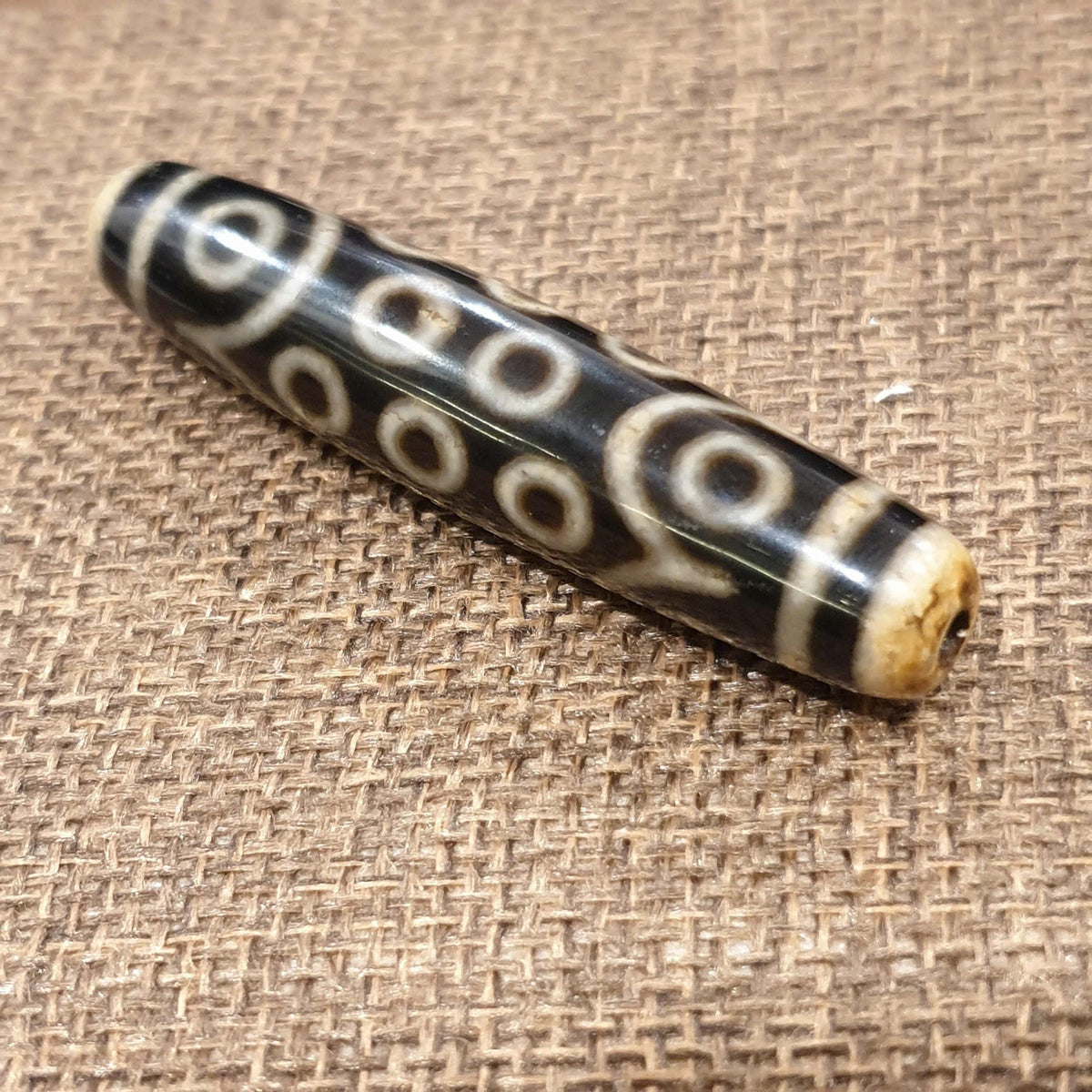 Tibetan 21 Eyes Dzi Bead, High Polished Dzi with Sharp Patterns, Premium Spiritual Talisman