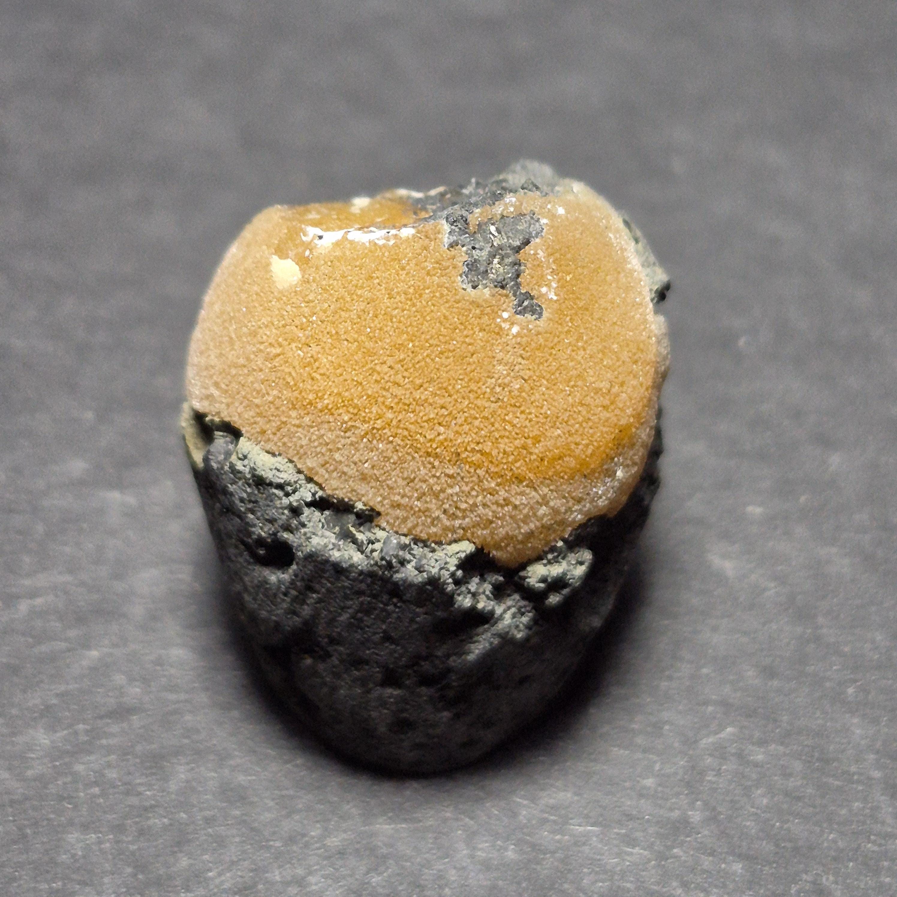 Set of 3 Natural Mineral Display – Calcite and Thomsonite on Basalt – Unique Crystal Decor for Home or Office Display