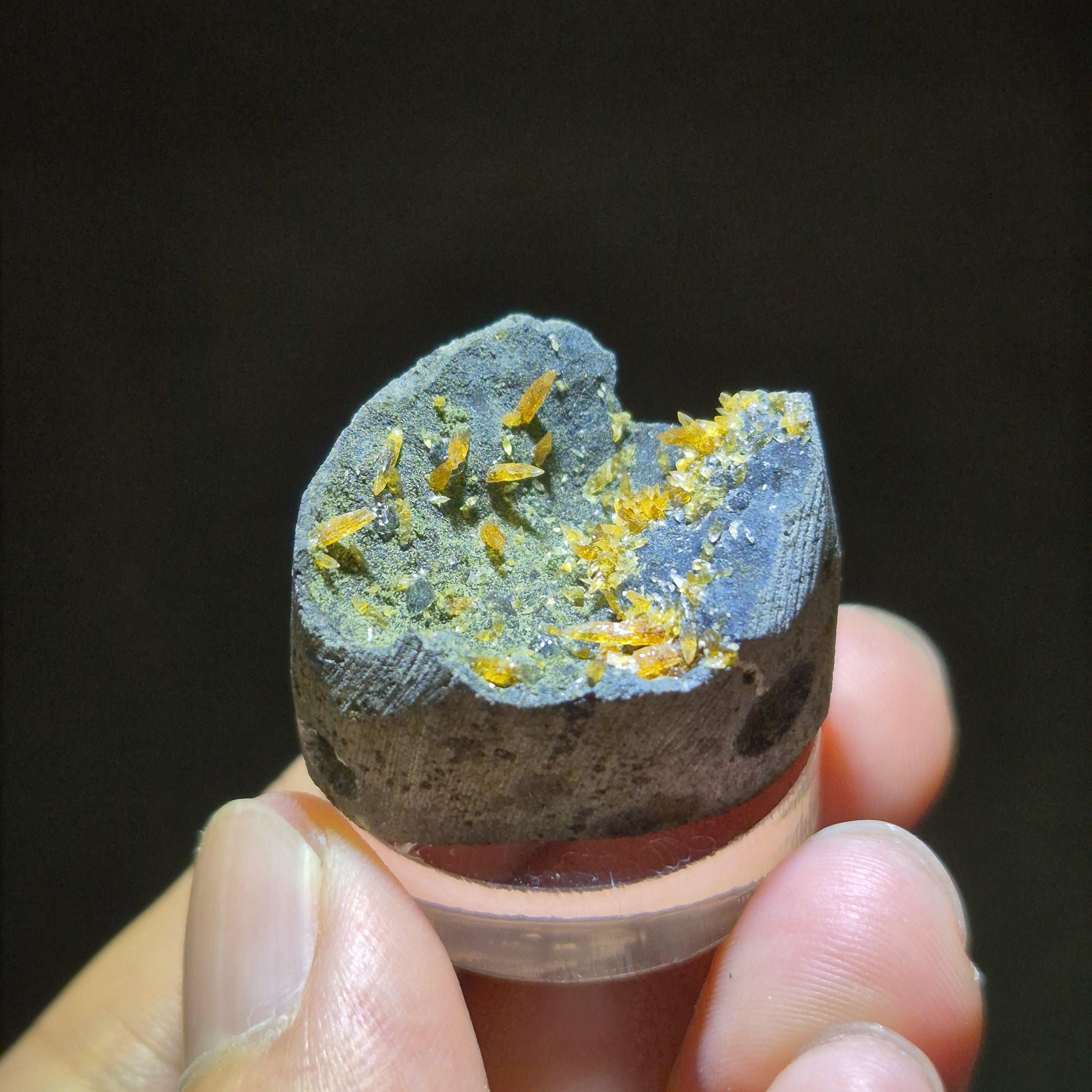 Golden Calcite Crystal – Raw Stone for Collector or Decor