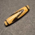 Water Wave Tibetan Dzi Bead, Heavily Weathered Dzi, Flow Protection Amulet
